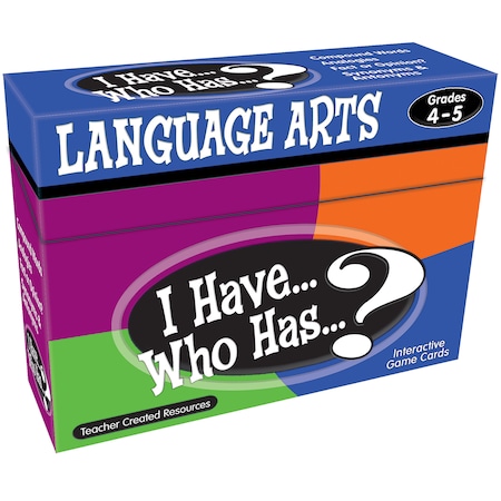 Teacher Created Resources I Have, Who Has Language Arts Game, Grade 4-5 TCR7831